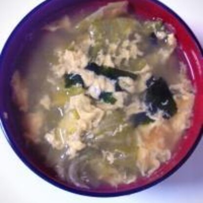簡単で美味しかったです♪レタスのスープというのが我が家では新鮮でした。